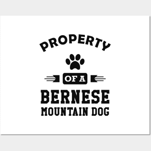 Bernese mountain dog - Property of a bernese mountain dog Posters and Art